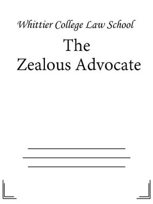 cover image of The Zealous Advocate